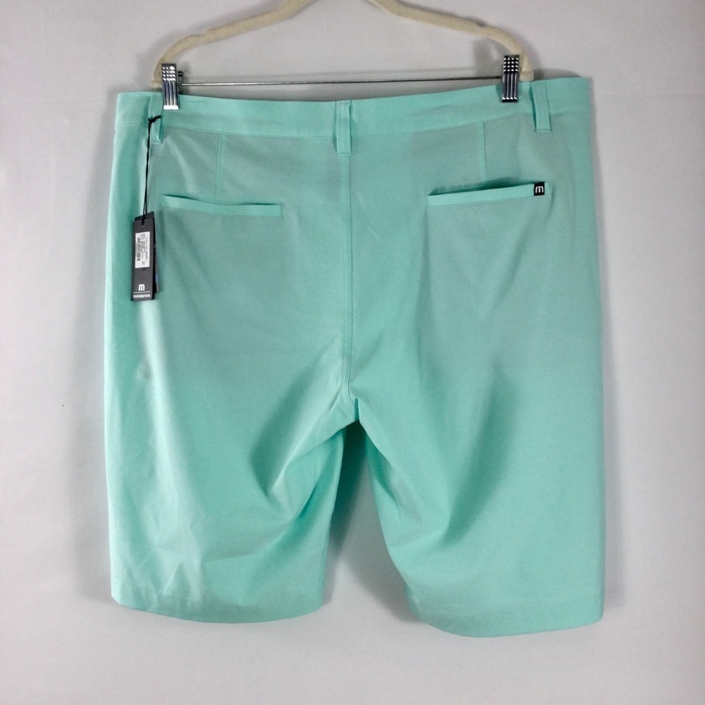 Travis Mathew Sand Harbor Short 9 Inch Heather Turquoise Size 40 NWT - Picture 4 of 7